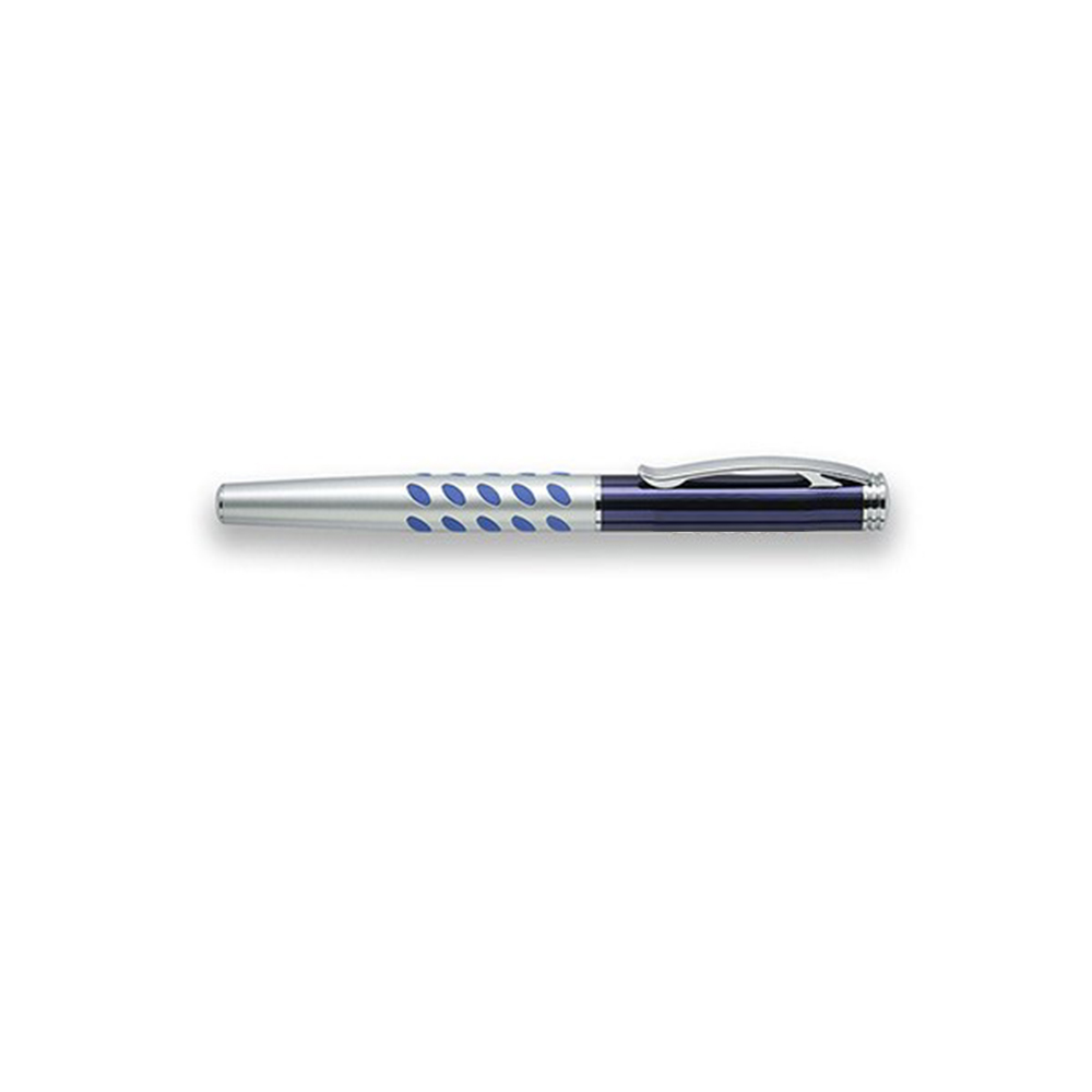 Personalized Solid Brass Metal Ballpoint Pen Blue