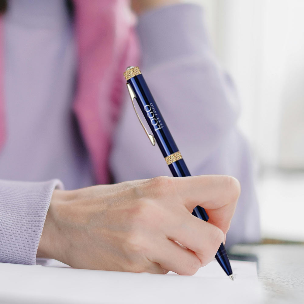 Personalized Twist Action Brass Ballpoint Pen