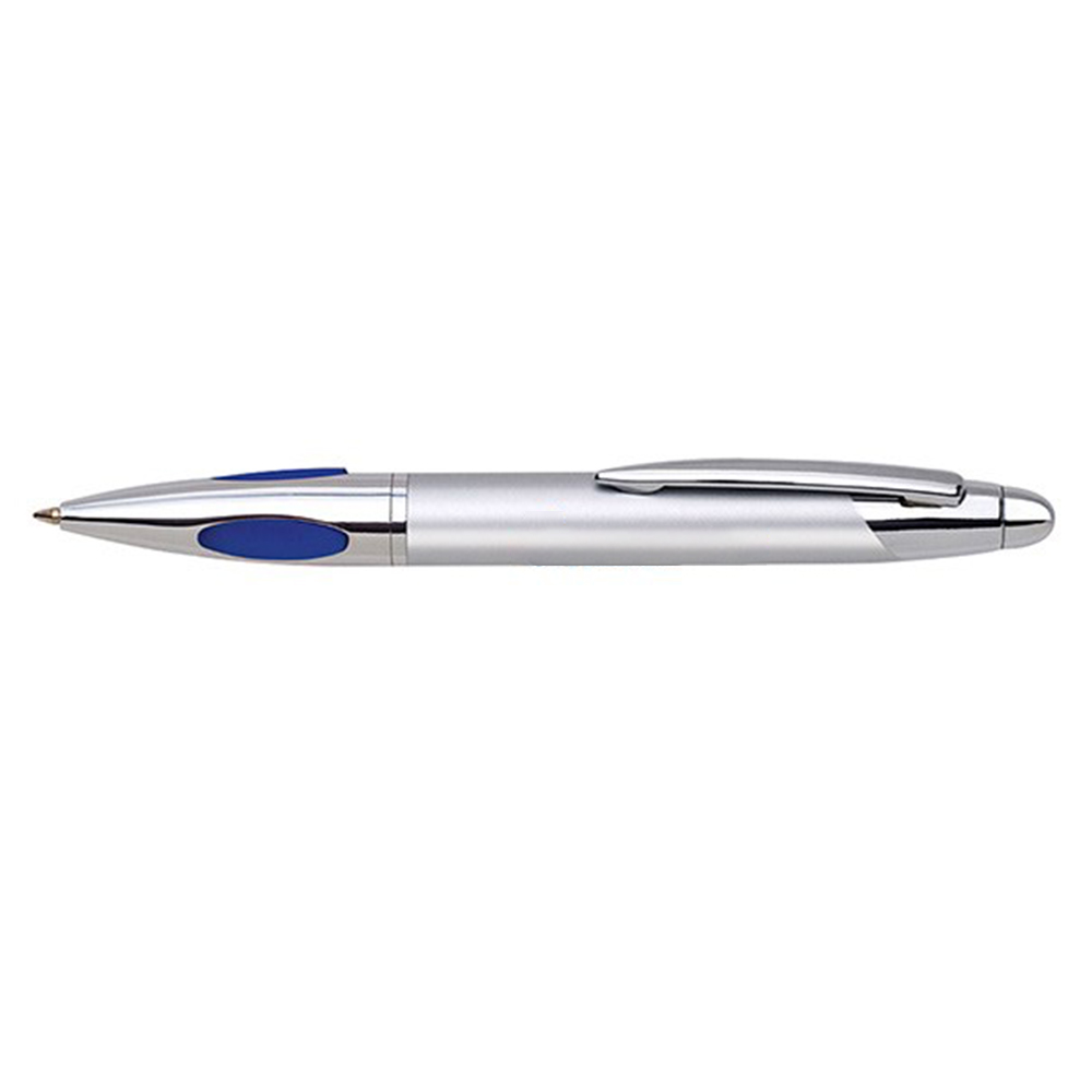 Personalized Twist Action Brass Ballpoint Pen Blue