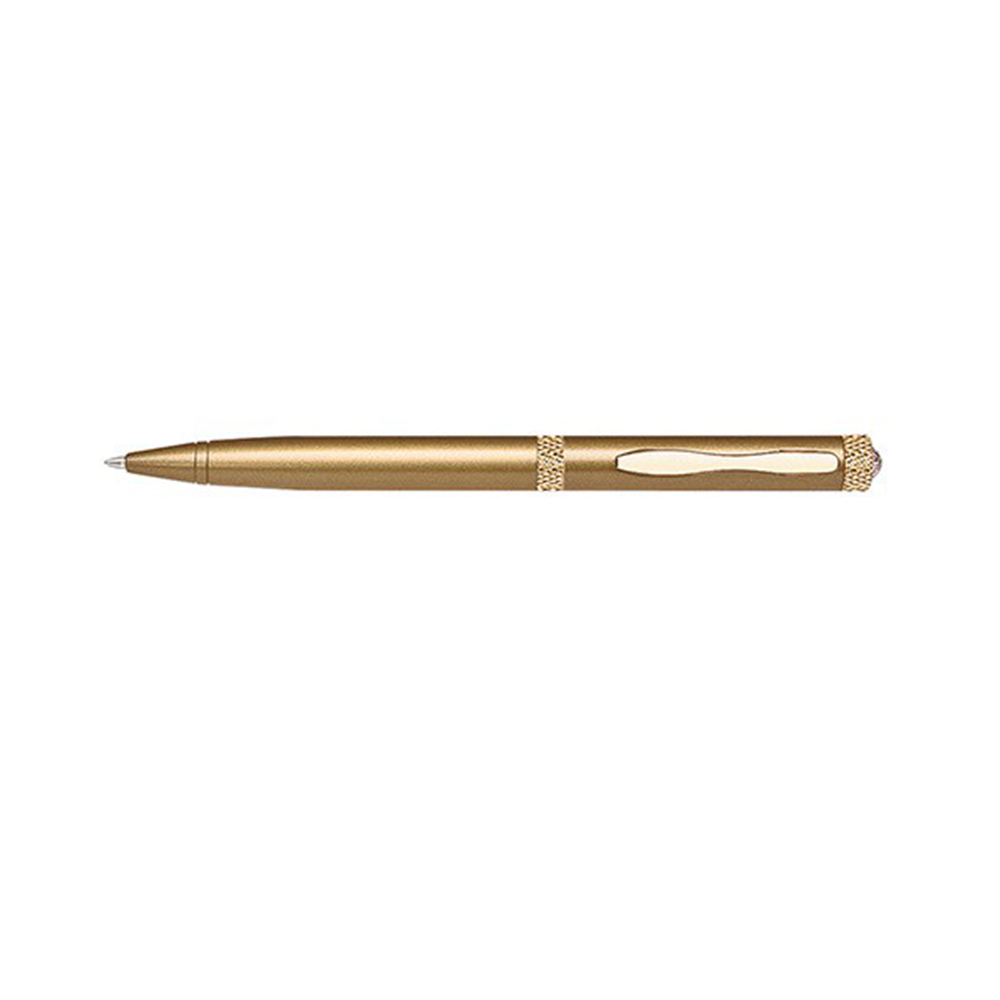 Personalized Twist Action Brass Ballpoint Pen Gold