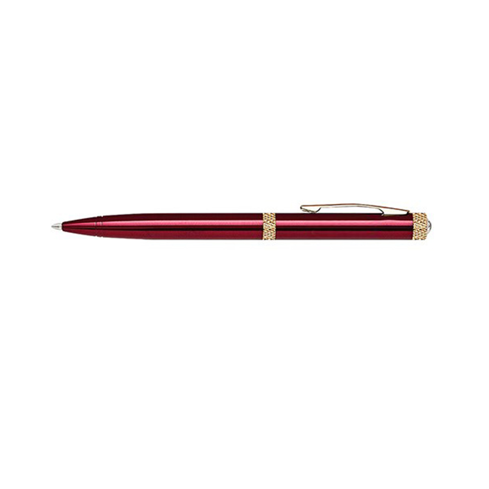 Personalized Twist Action Brass Ballpoint Pen Red