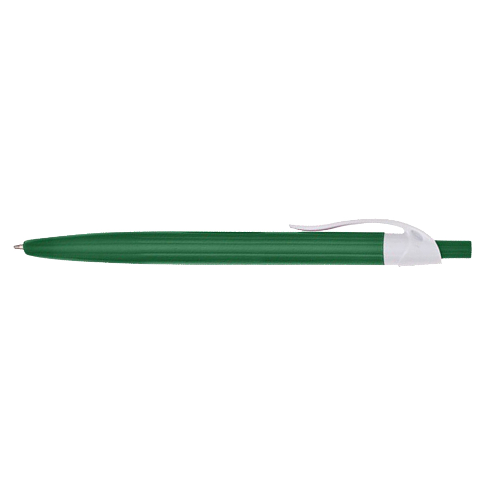 Promotional Retractable Oak Click Pen Green color