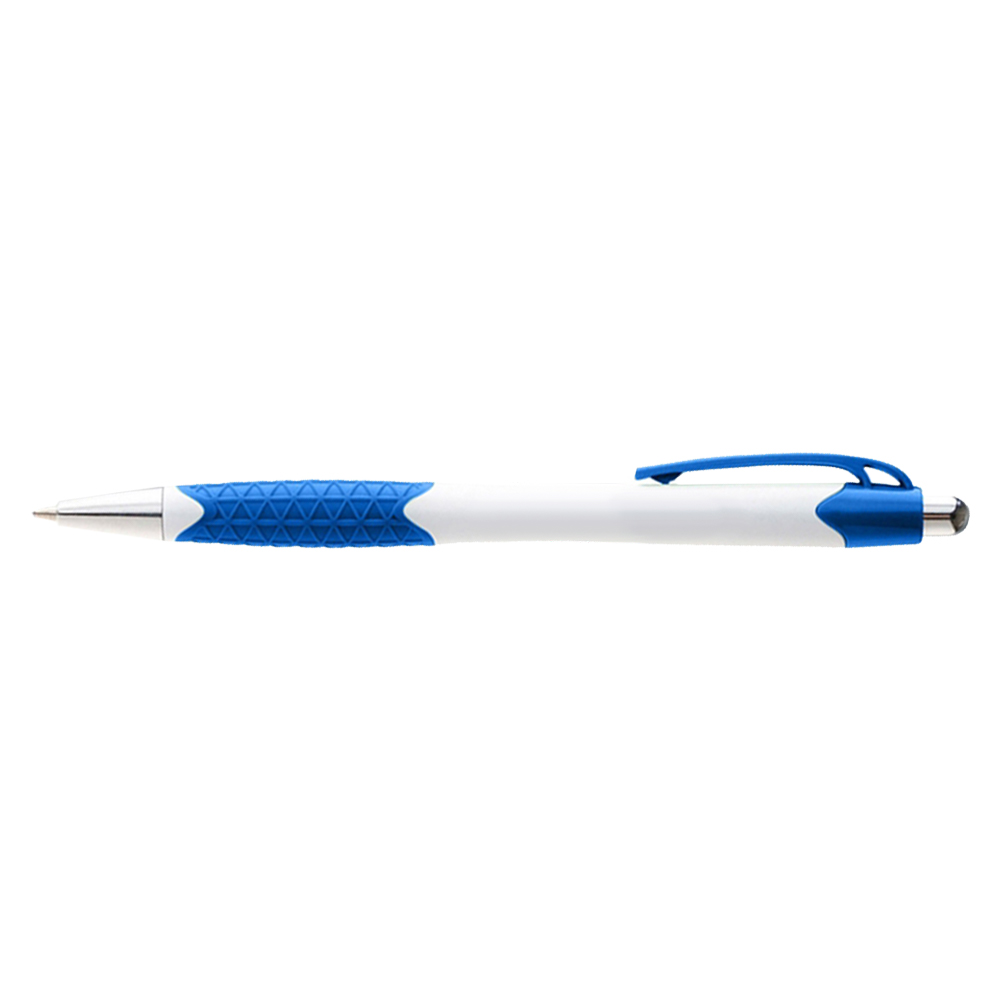 Promotional Soft Grip Island Click Pen Blue