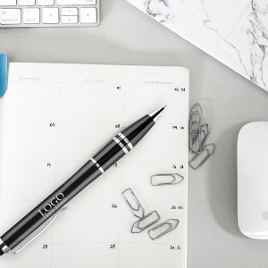 Soft-Touch Stylus Twist Action Pen 