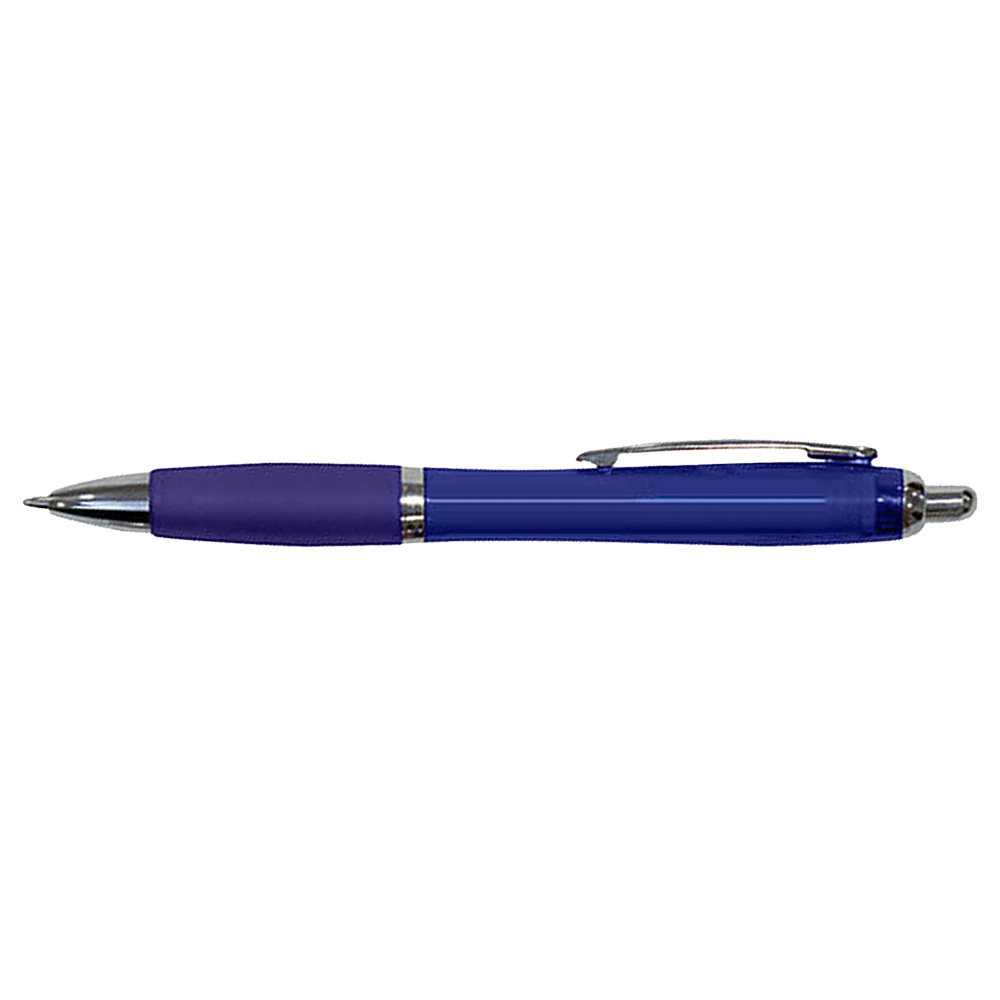 Translucent Blue Retractable Basset Pen