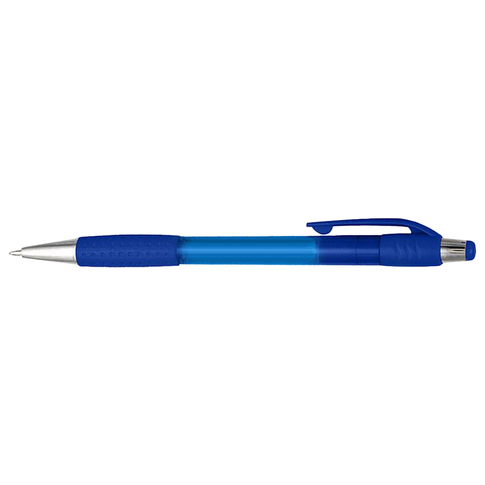 Translucent Blue Screamer Plastic Ballpoint Pen