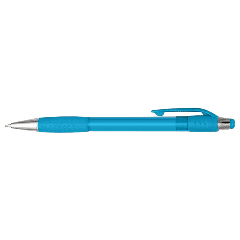 Translucent Light Blue Screamer Plastic Ballpoint Pen