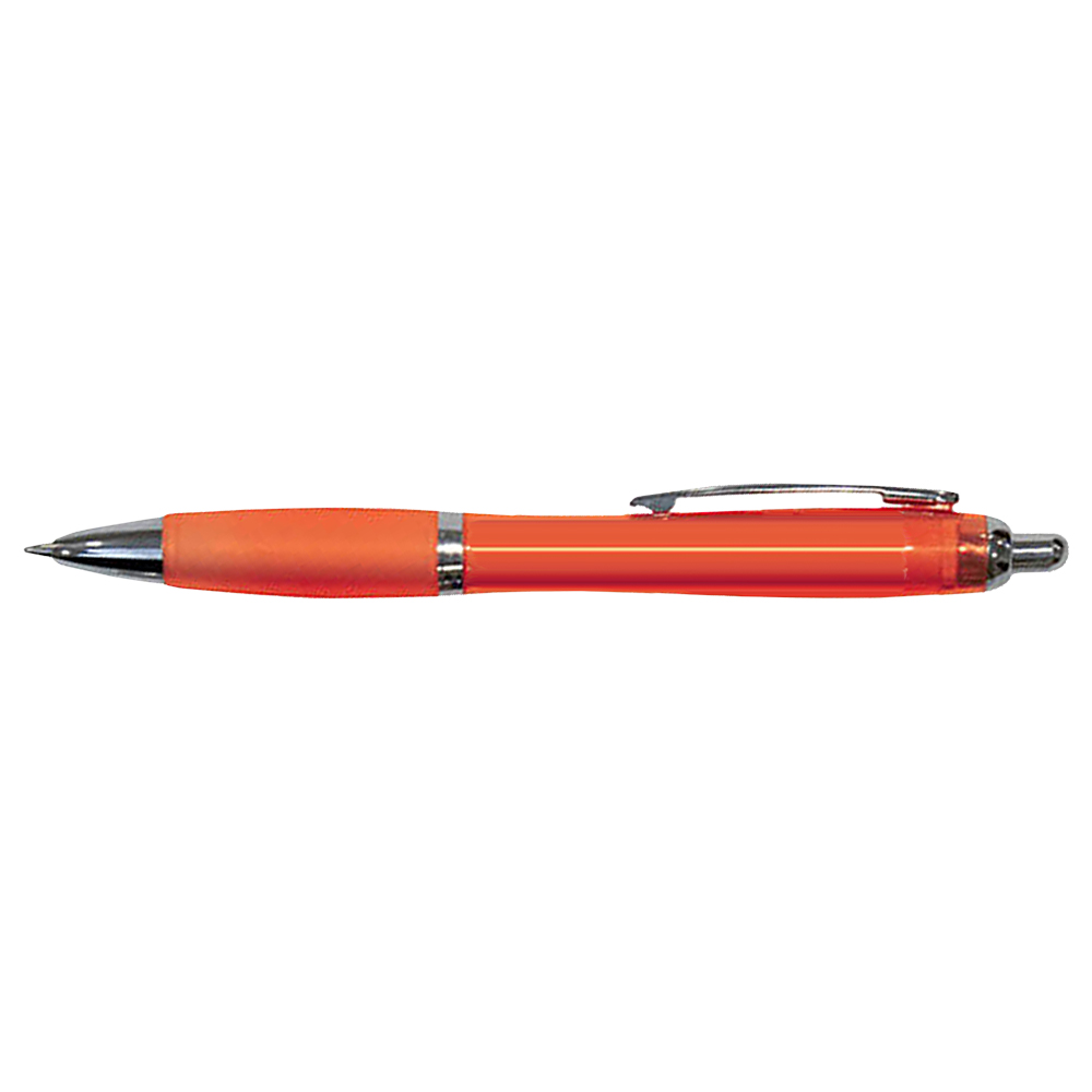 Translucent Orange Retractable Basset Pen