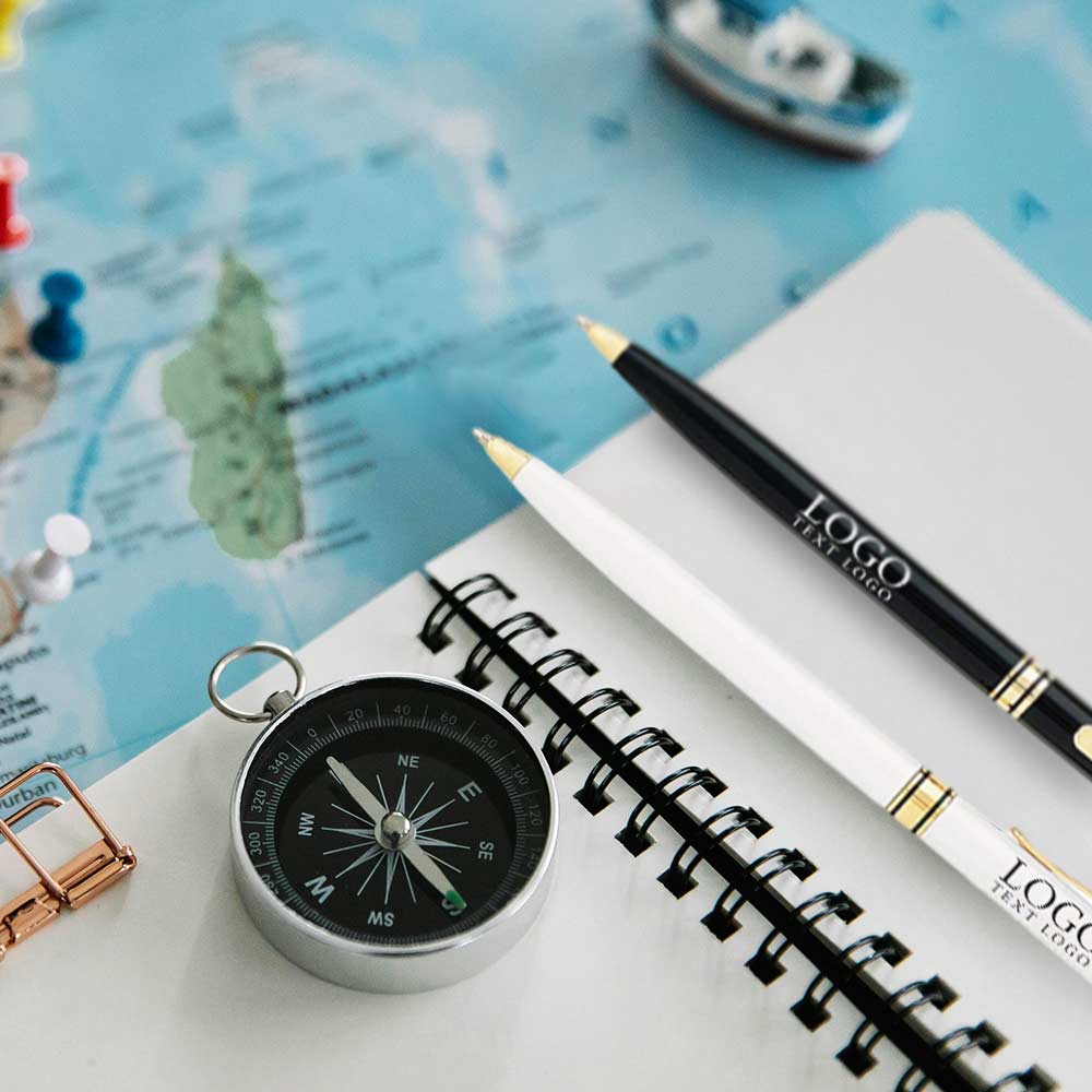 custom twist action pen with solid brass barrel