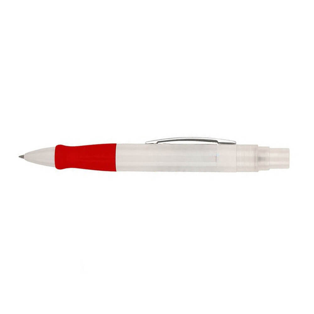 2 in 1 Customized Pen Combo With Sanitizer-Red