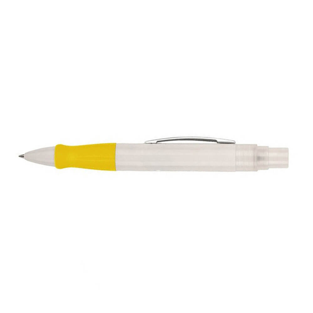 2 in 1 Customized Pen Combo With Sanitizer-Yellow