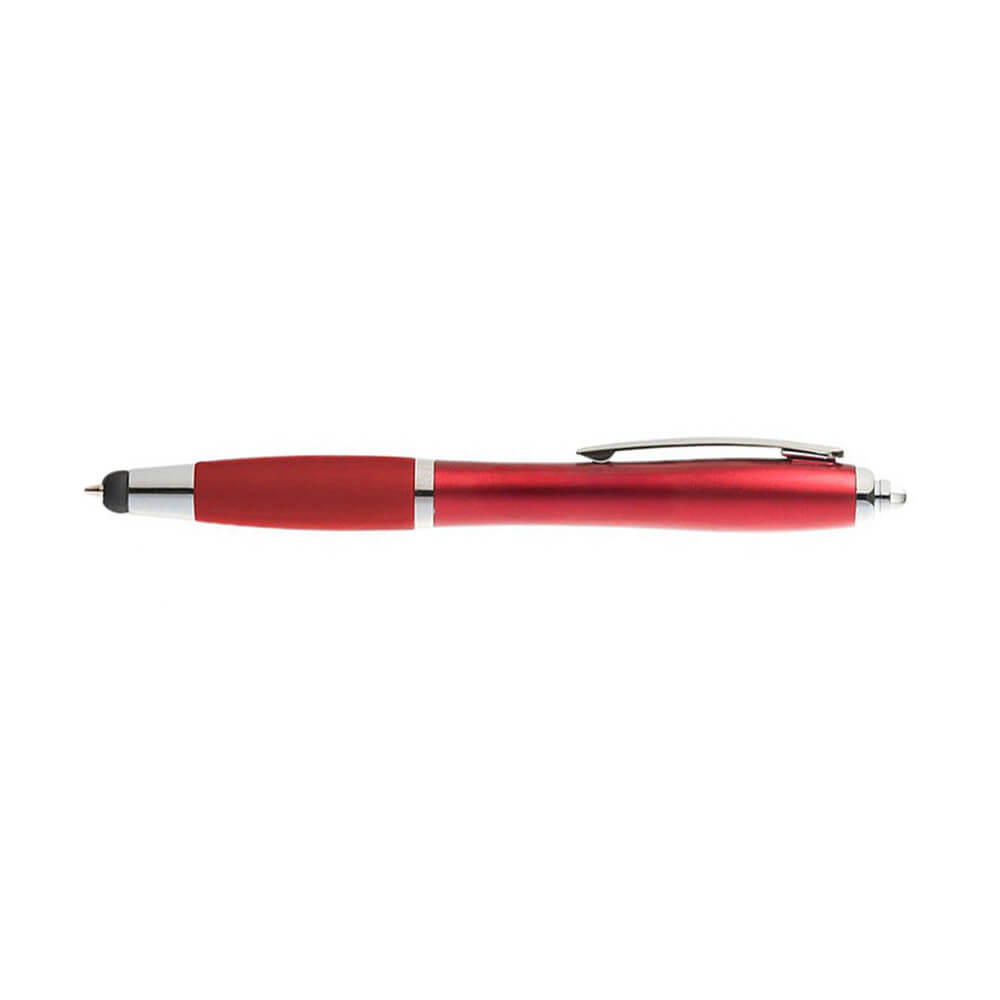 Best Personalized Pens With Flashlight And Stylus-Red