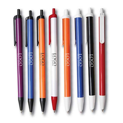 Click Plastic Printed Pens 
