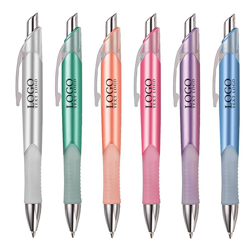 Personalized Pastel Colored Aero Click Pens