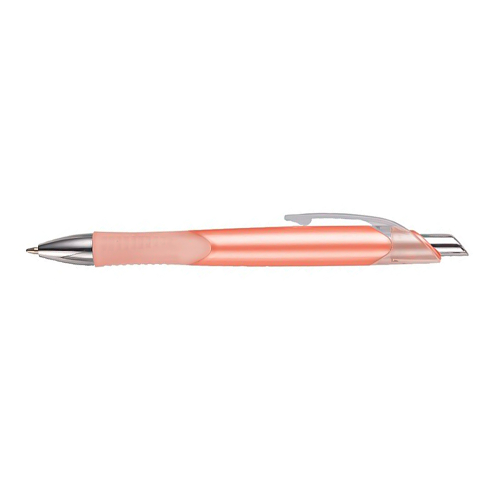 Custom Pastel Colored Aero Click Pens - Frosted Orange