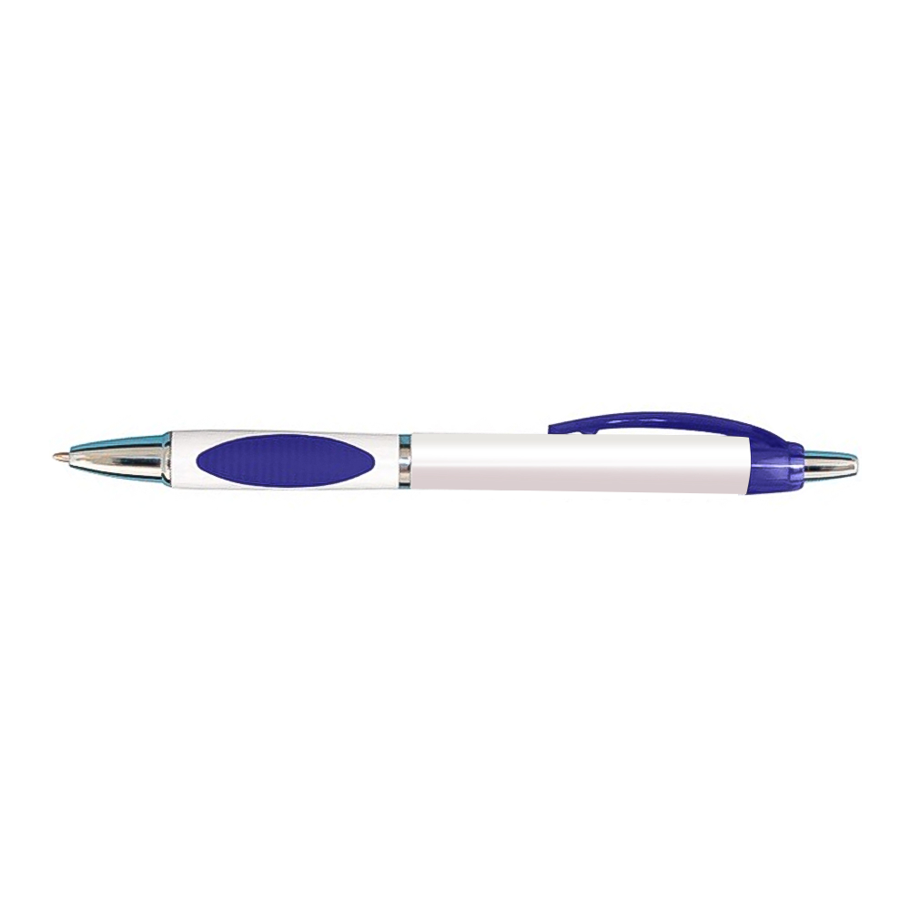 Custom Plastic Retractable Denya Pens - Blue