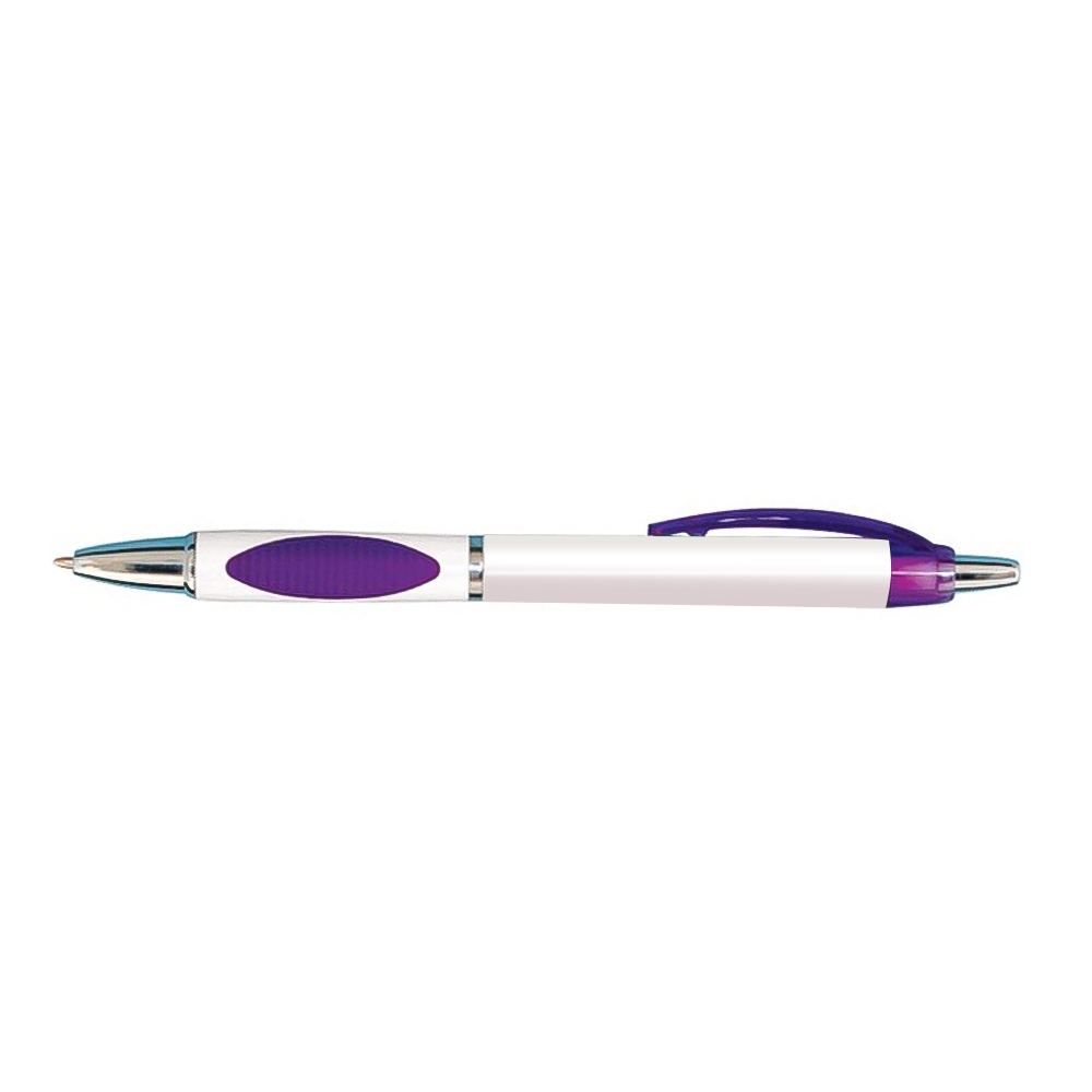 Custom Plastic Retractable Denya Pens - Purple