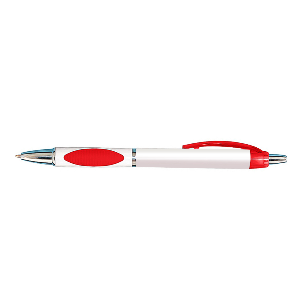 Custom Plastic Retractable Denya Pens - Red