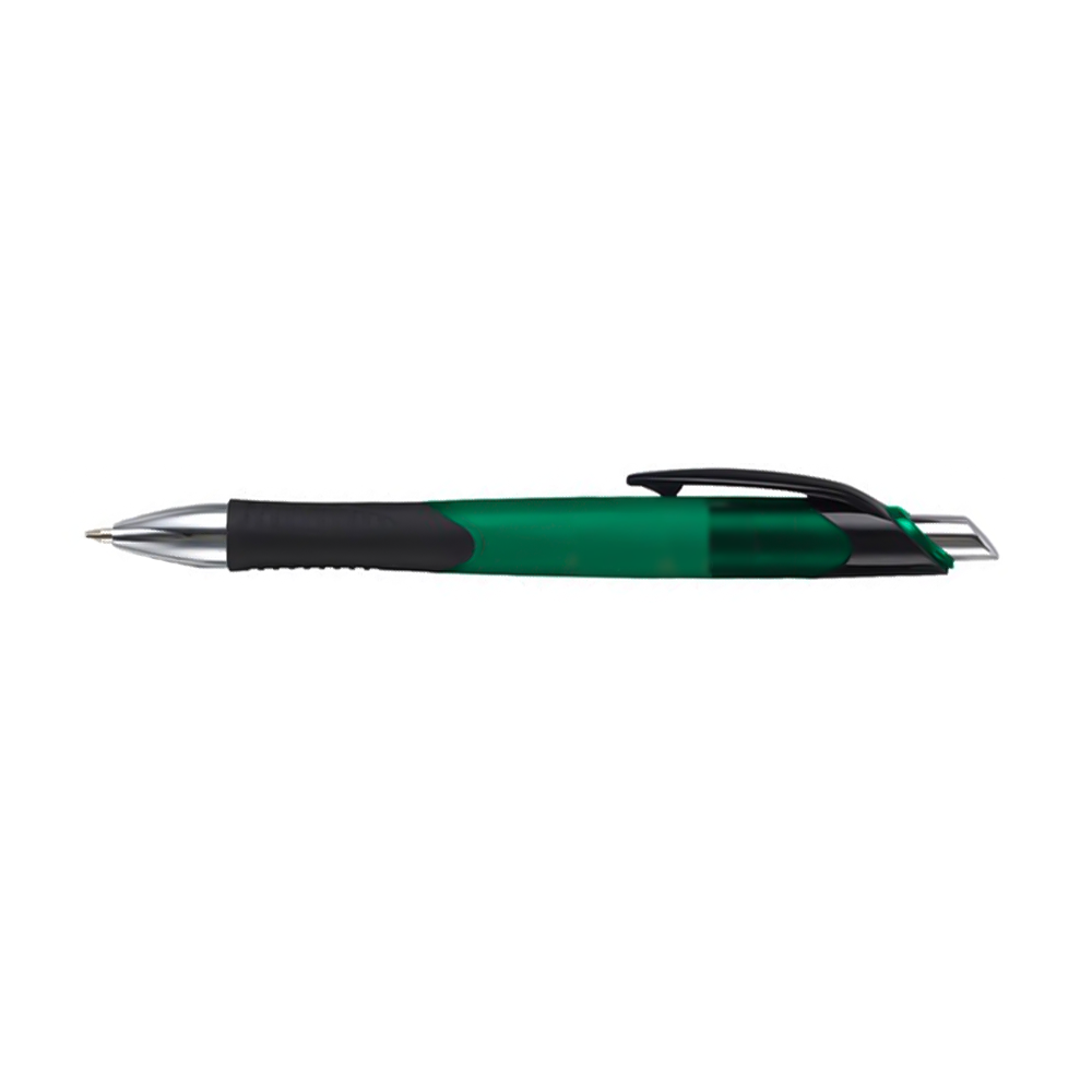 Customized Translucent Aero Click Pens - Trans Green