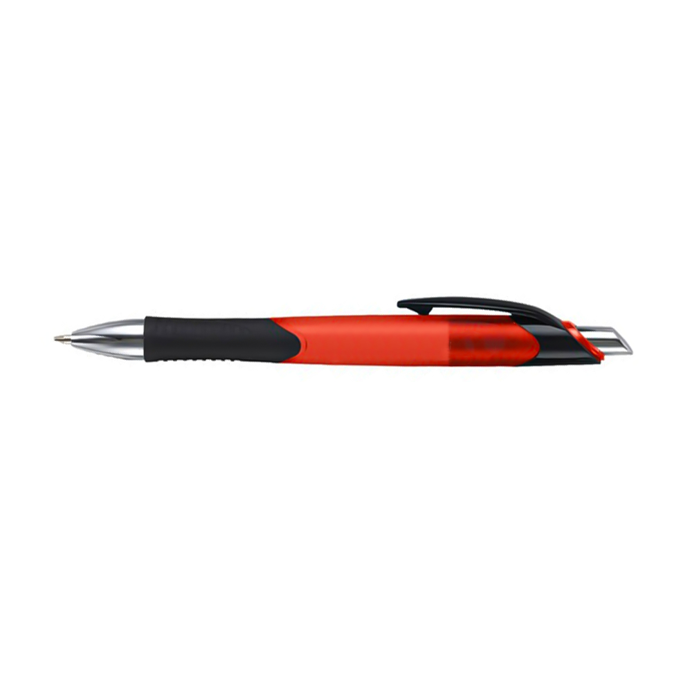 Customized Translucent Aero Click Pens - Trans Red