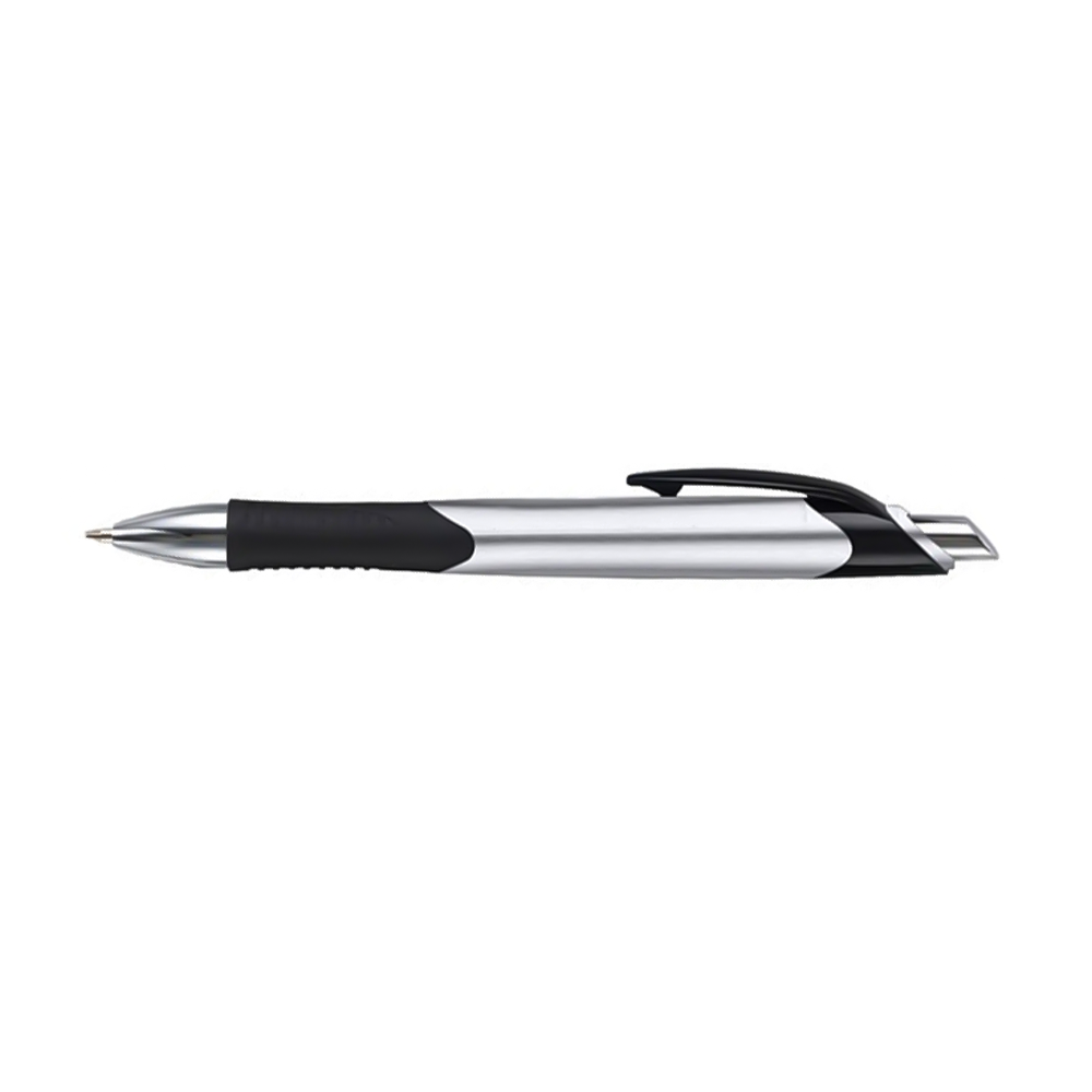 Customized Translucent Aero Click Pens - Trans Silver