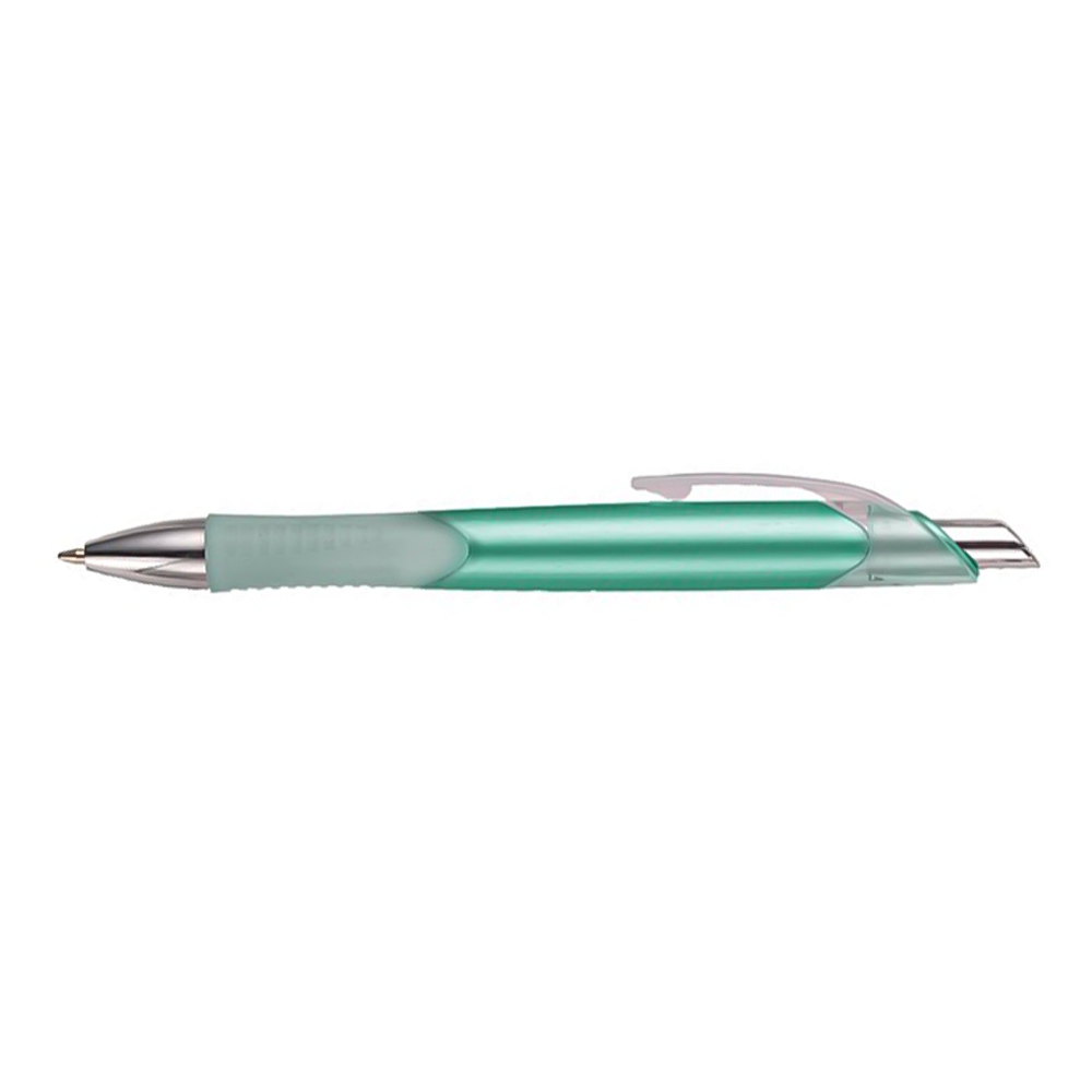 Personalized Pastel Colored Aero Click Pens - Frosted Green