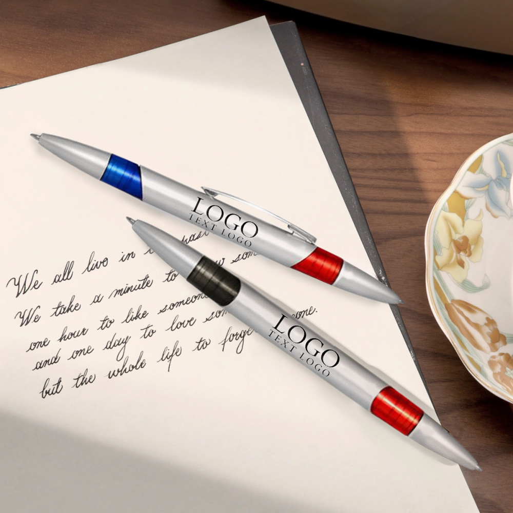 Personalized Double-Ended Write Ballpoint Pen with Logo