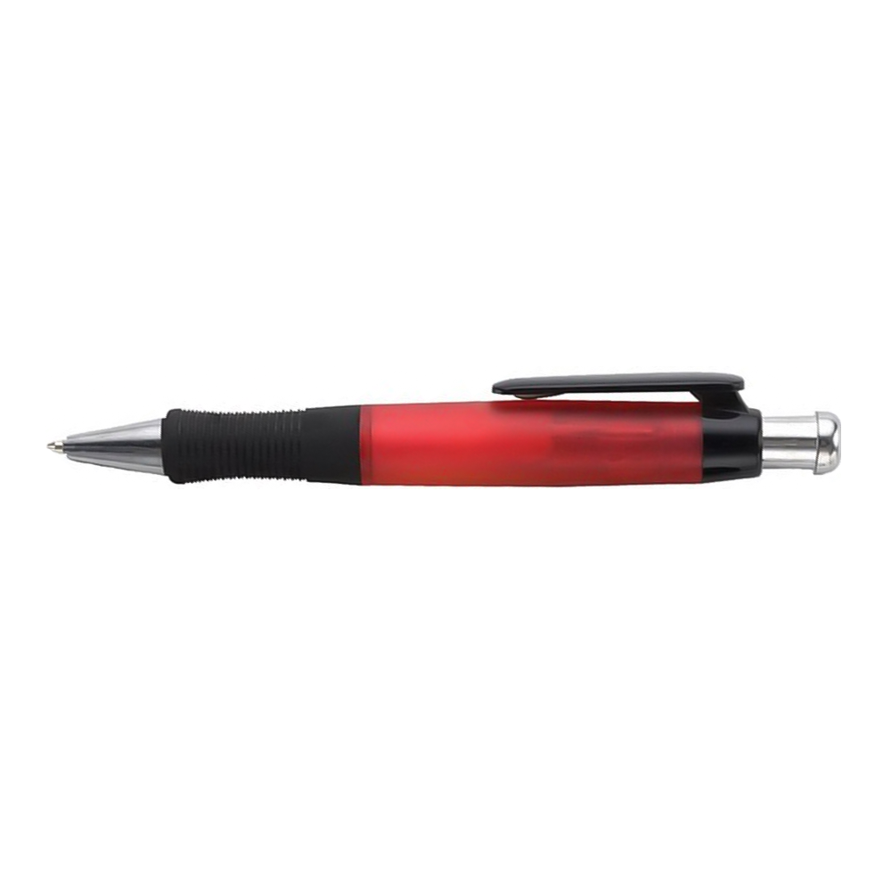 Custom Chubs Click Plastic Pens - Trans Red