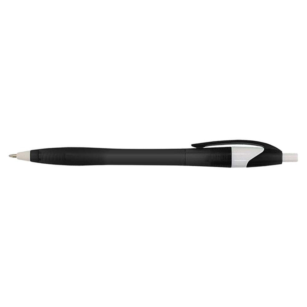Customized Frosty Slimster Retractable Pen - FROSTED BLACK 