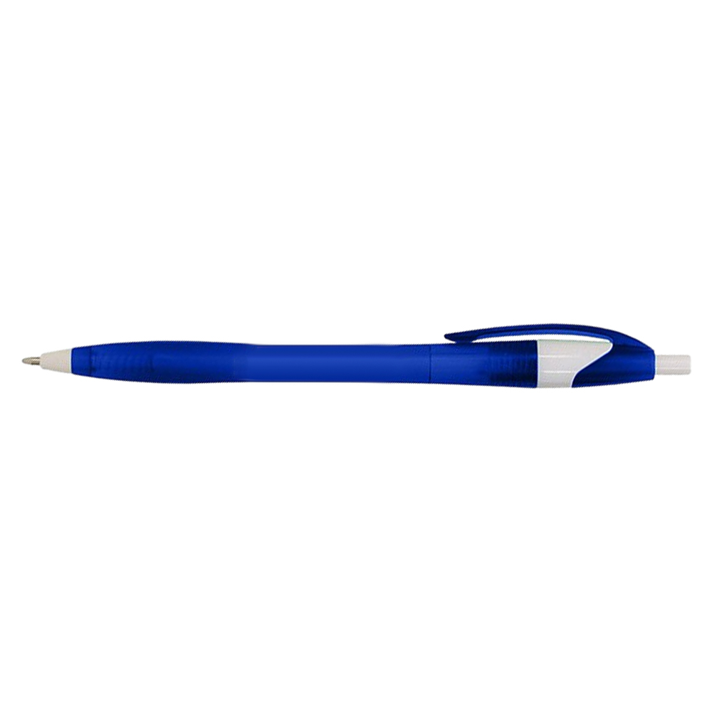 Customized Frosty Slimster Retractable Pen - FROSTED BLUE