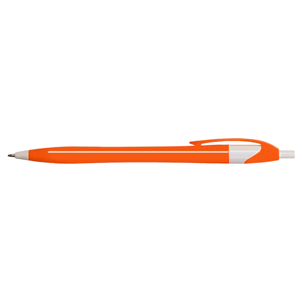 Full color Slimster Click Action Pen - Orange