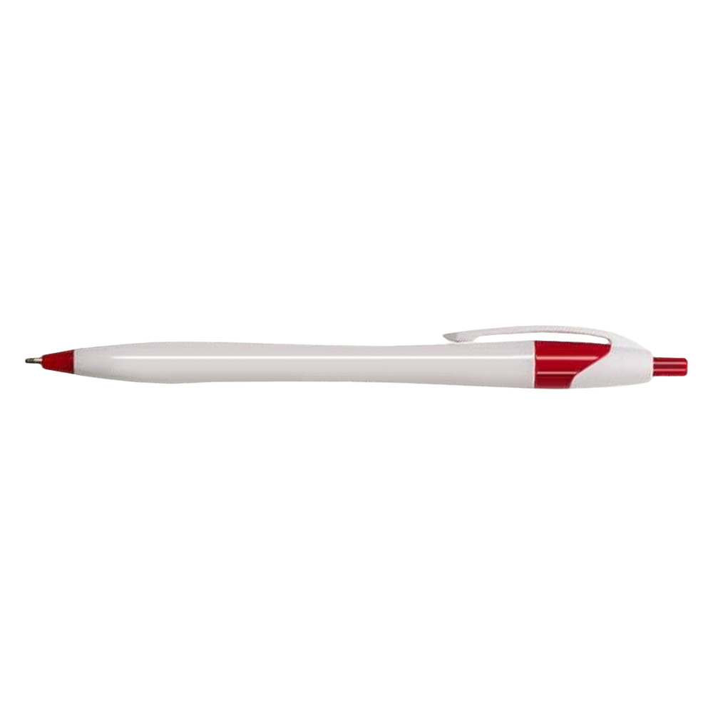 Full color Slimster Click Action Pen - Red