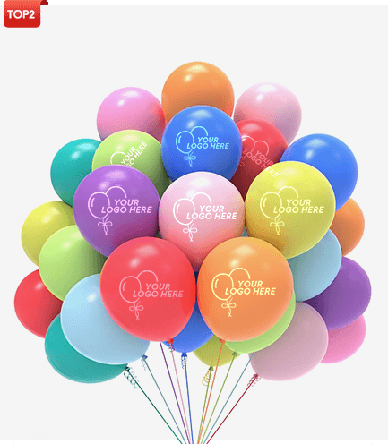 custom logo latex balloons