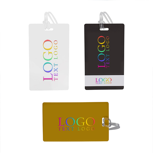Full Color Plastic Luggage Tags With Strap