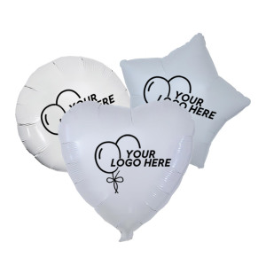 18 Inch Foil Balloons with Round Star Heart