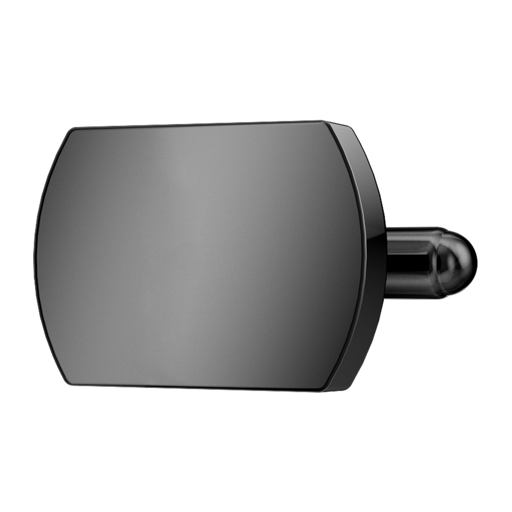 Black Nickel Plated Elliptical Cylinder Cufflinks