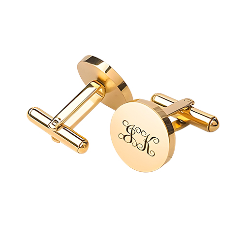 Engraved Classic Metal Cufflinks