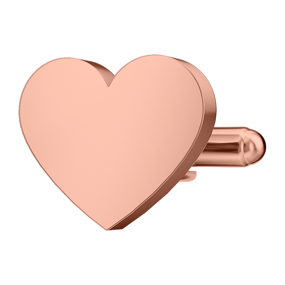 Copper Plated Heart Cufflinks Copper Plated Heart Cufflinks