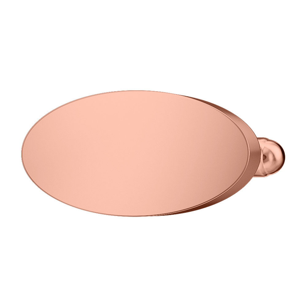 Copper Plated Oval Cufflinks