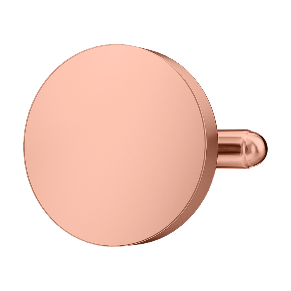 Copper Plated Round Cufflinks