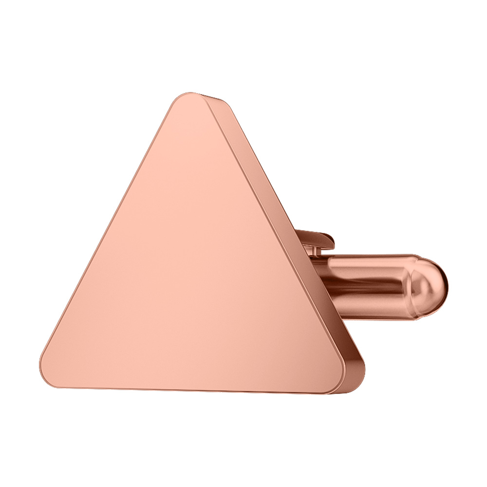 Copper Plated Triangle Cufflinks