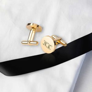 Engraved Classic Metal Cufflinks