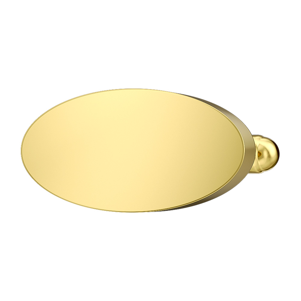 Gold Plated Oval Cufflinks