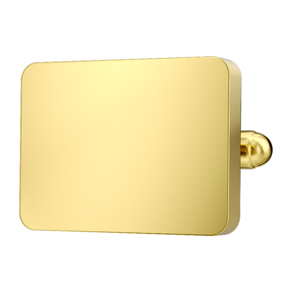 Gold Plated Rectangle Cufflinks