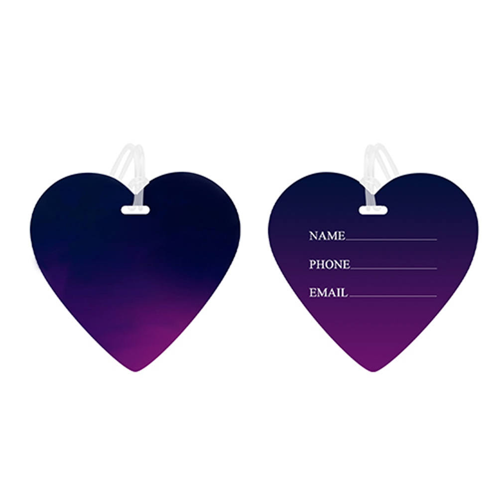 Heart-shaped Luggage Tags with Strap (5)