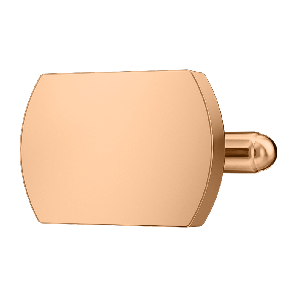 Rose Gold Plated Elliptical Cylinder Cufflinks