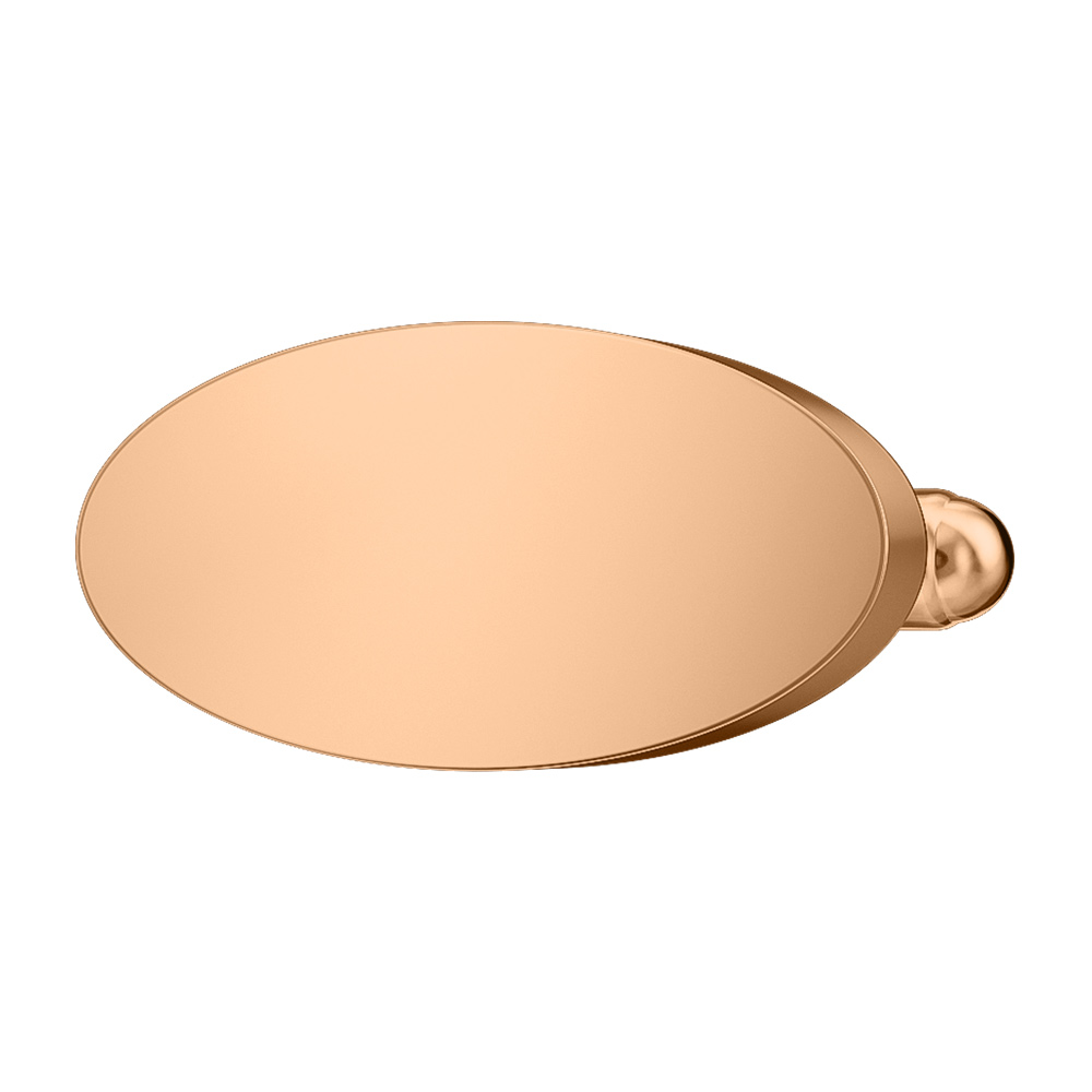 Rose Gold Plated Oval Cufflinks
