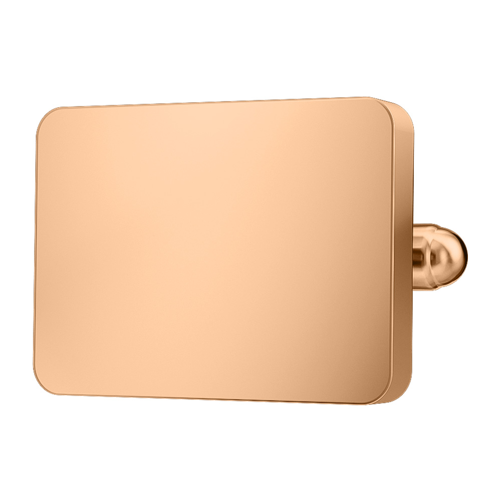 Rose Gold Plated Rectangle Cufflinks