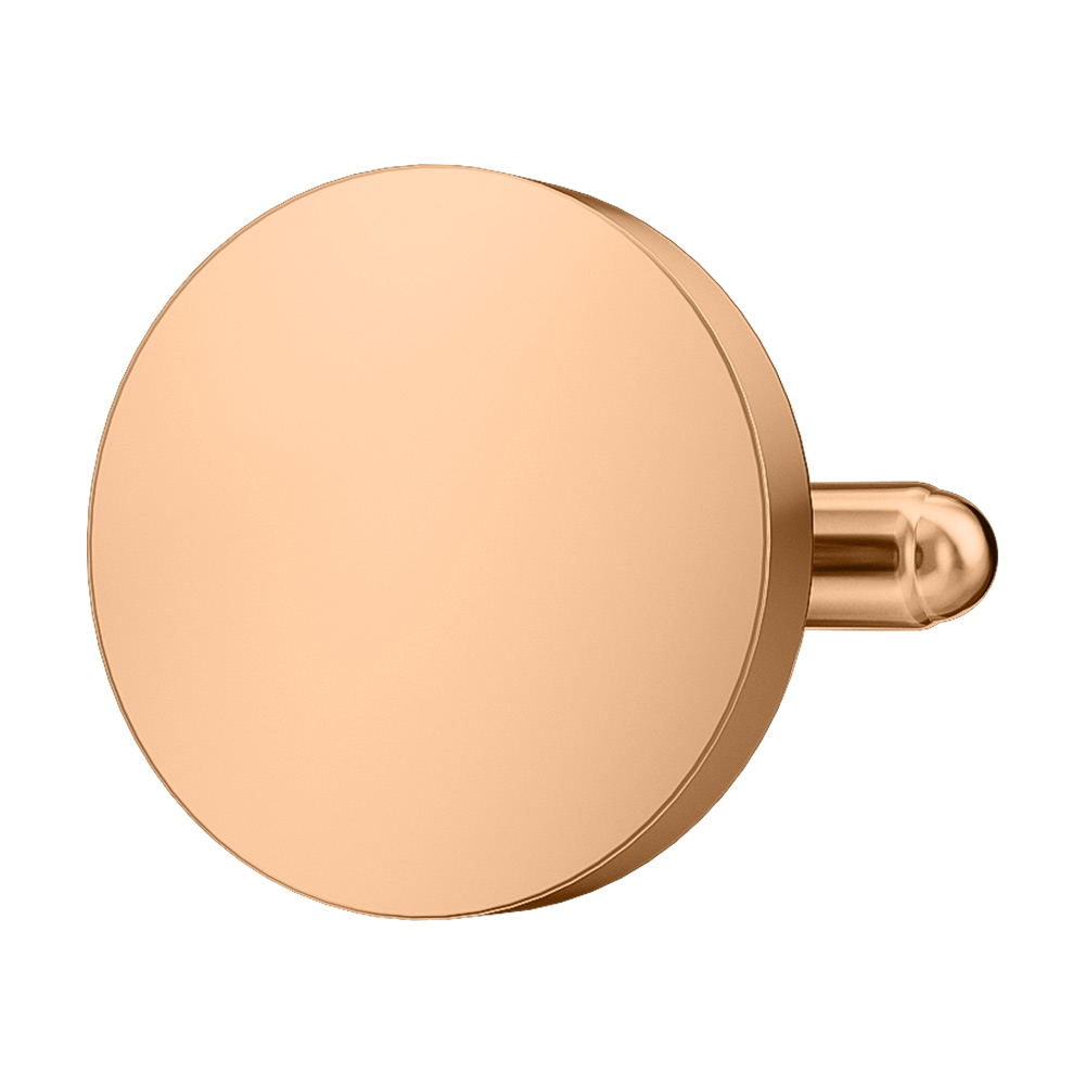 Rose Gold Plated Round Cufflinks Rose Gold Plated Round Cufflinks