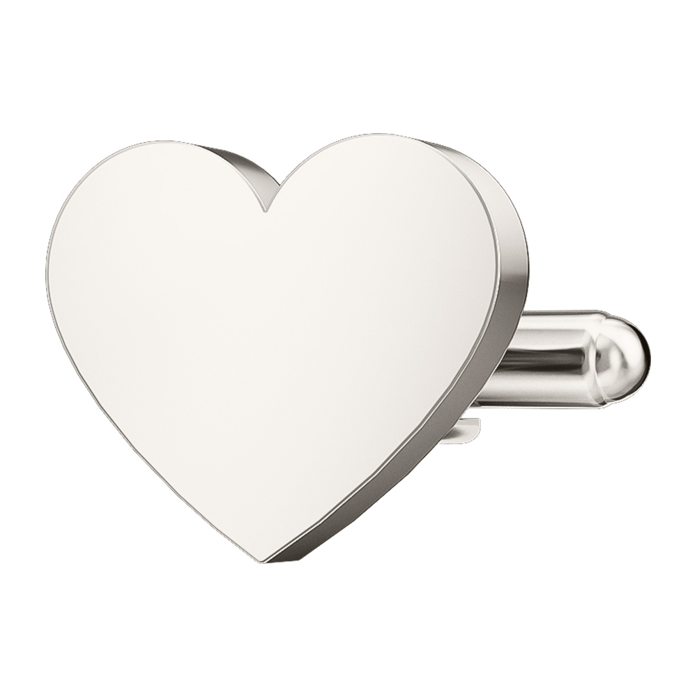 Silver Plated Heart Cufflinks Silver Plated Heart Cufflinks